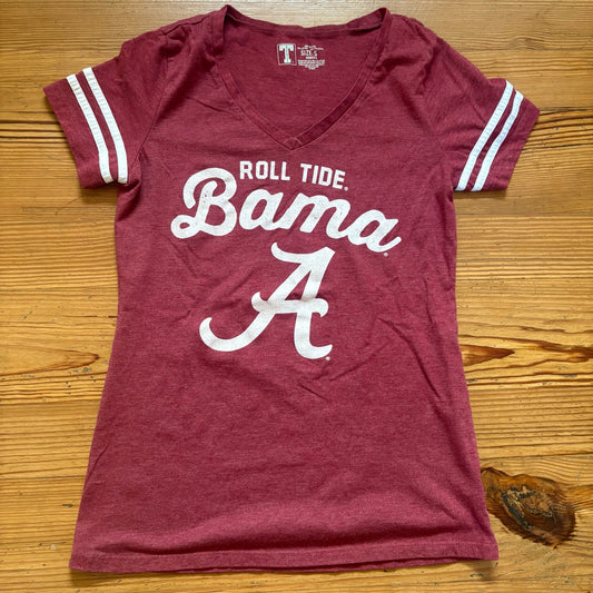 T University Alabama Crimson Tide short sleeve graphic womens shirt SIZE S