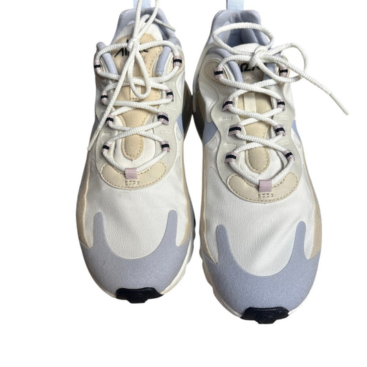 Nike Air Max 270 React white fossil blue womens lace sneakers SIZE 8.5