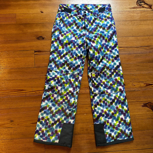 Arctix white purple blue multicolor youth snow pants SIZE XL