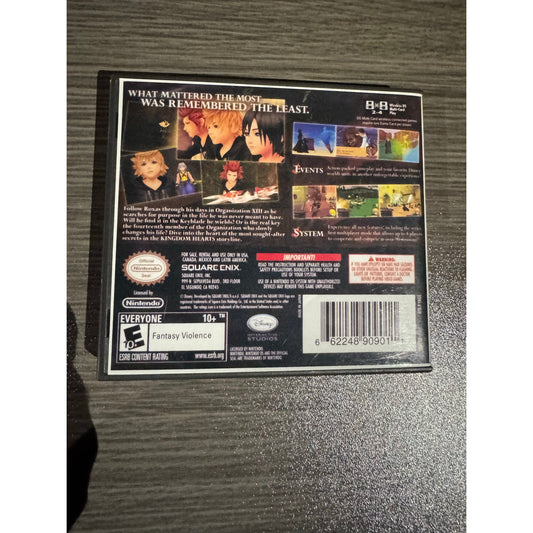 Kingdom Hearts 358/2 Days (Nintendo DS, 2009)-Tested-Good Condition