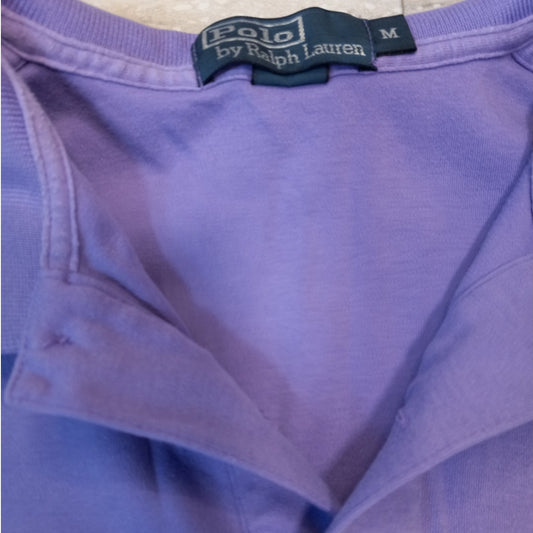 Polo Ralph Lauren purple cotton short sleeve mens polo shirt SIZE M