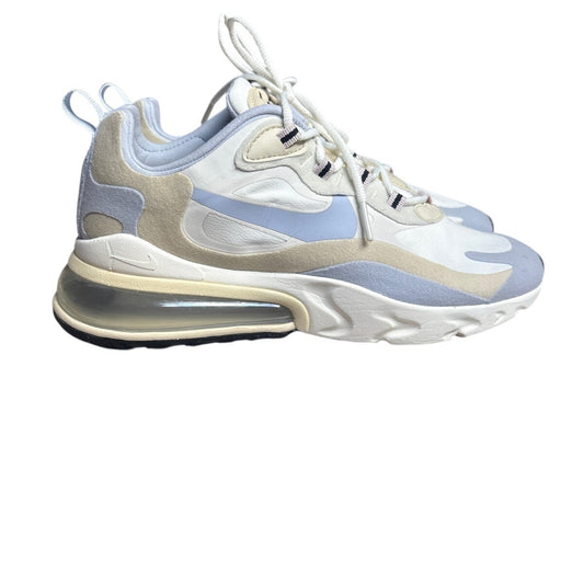 Nike Air Max 270 React white fossil blue womens lace sneakers SIZE 8.5