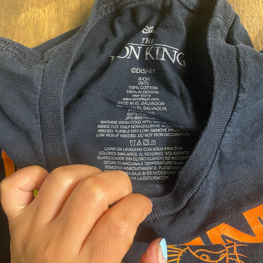 Disney Lion King Hakuna Matata black short sleeve shirt SIZE S