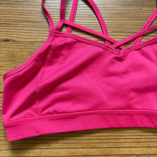 Z by Zella hot pink strappy spot bra top SIZE XL
