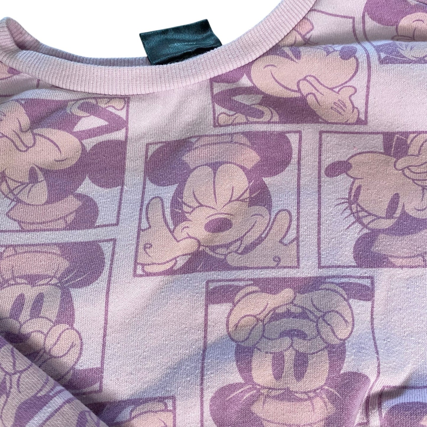 Disney Minnie Mouse pink character crew sweatshirt SIZE 7