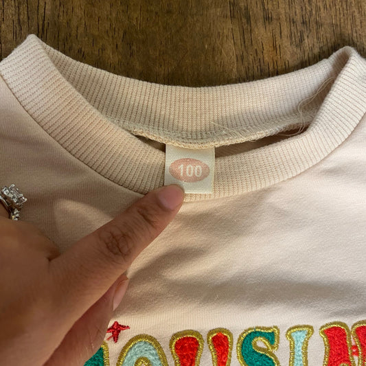 Cousin Crew family cream gingerbread Christmas crew sweatshirt SIZE 3
