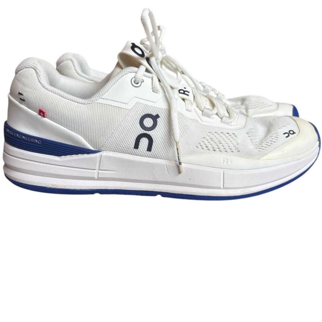 On Cloud The Roger Pro white blue accent tennis sneakers SIZE 10.5