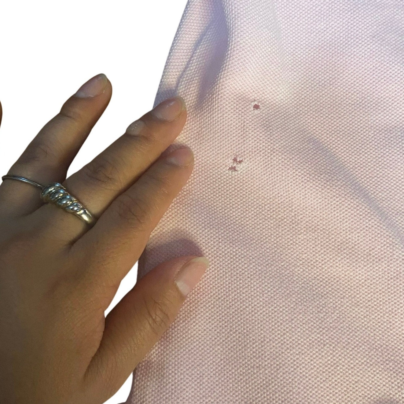 Ralph Lauren light pink ruffle bottom short sleeve dress SIZE 18M