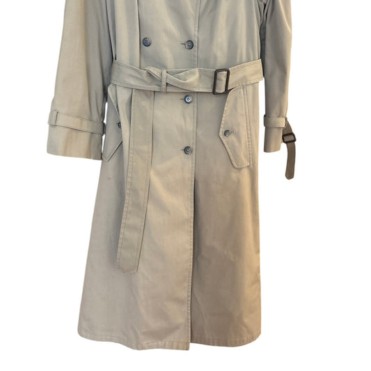 Botany 500 beige belted double breasted mens trench coat SIZE M