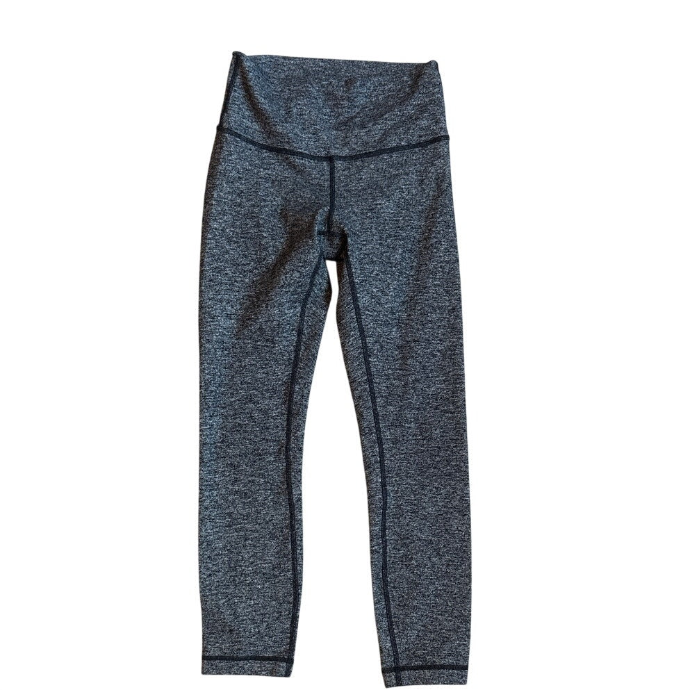 Lululemon heather dark gray high rise full length leggings SIZE 6