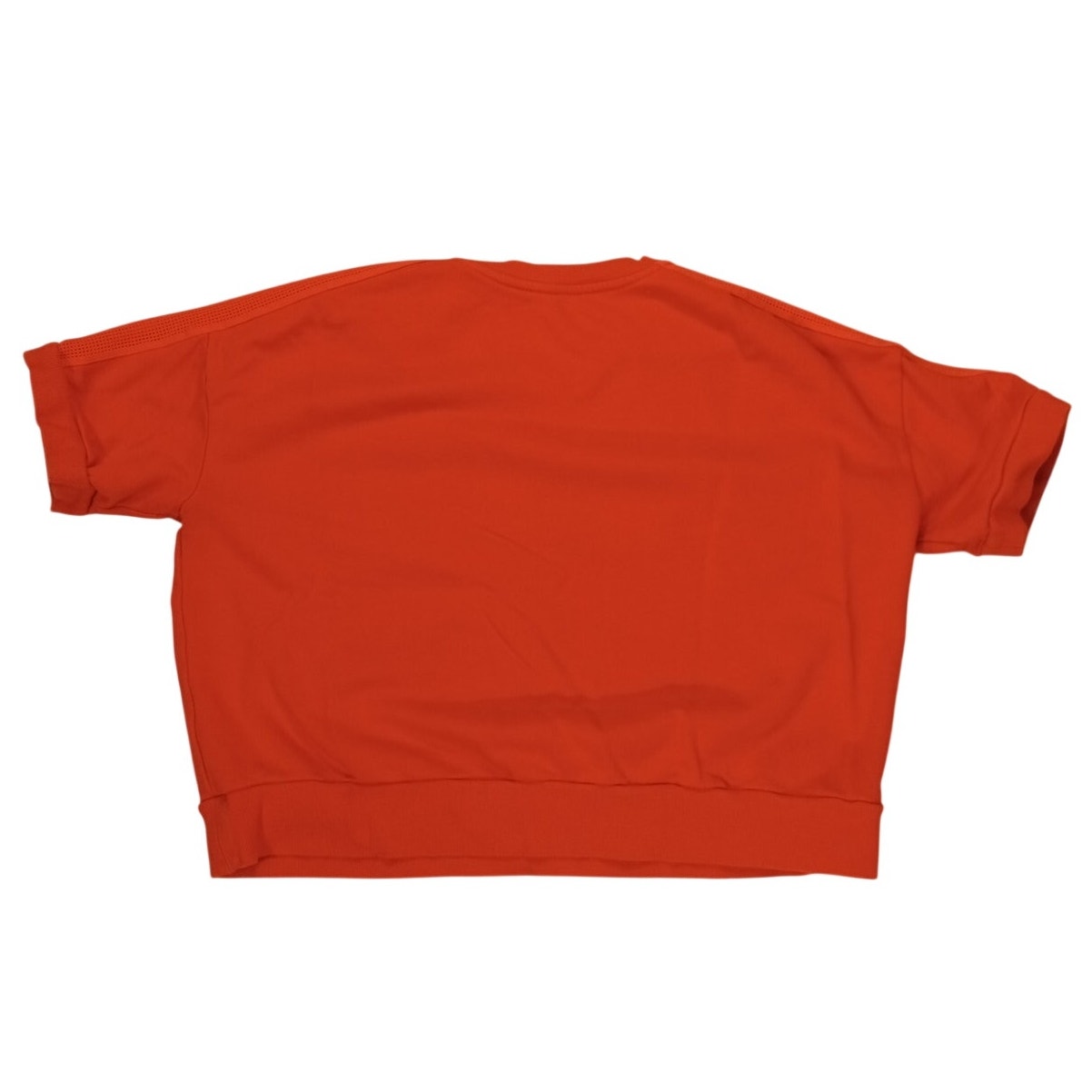 Ralph Lauren orange short sleeve perforated shoulder sport sweatshirt SIZE M