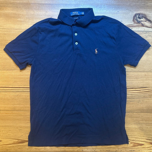 Polo Ralph Lauren dark blue custom slim fit short sleeve mens polo shirt SIZE M