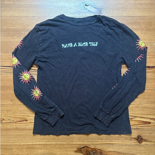 PacSun vintage black Nice Trip sun long sleeve shirt SIZE M