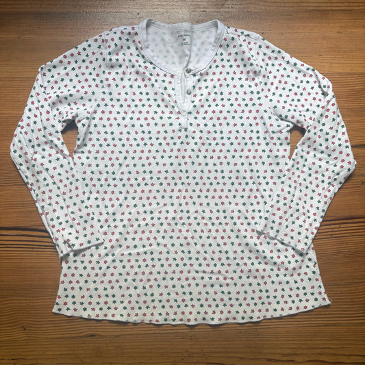 Roller Rabbit Starry Night white little star long sleeve pajama set SIZE M