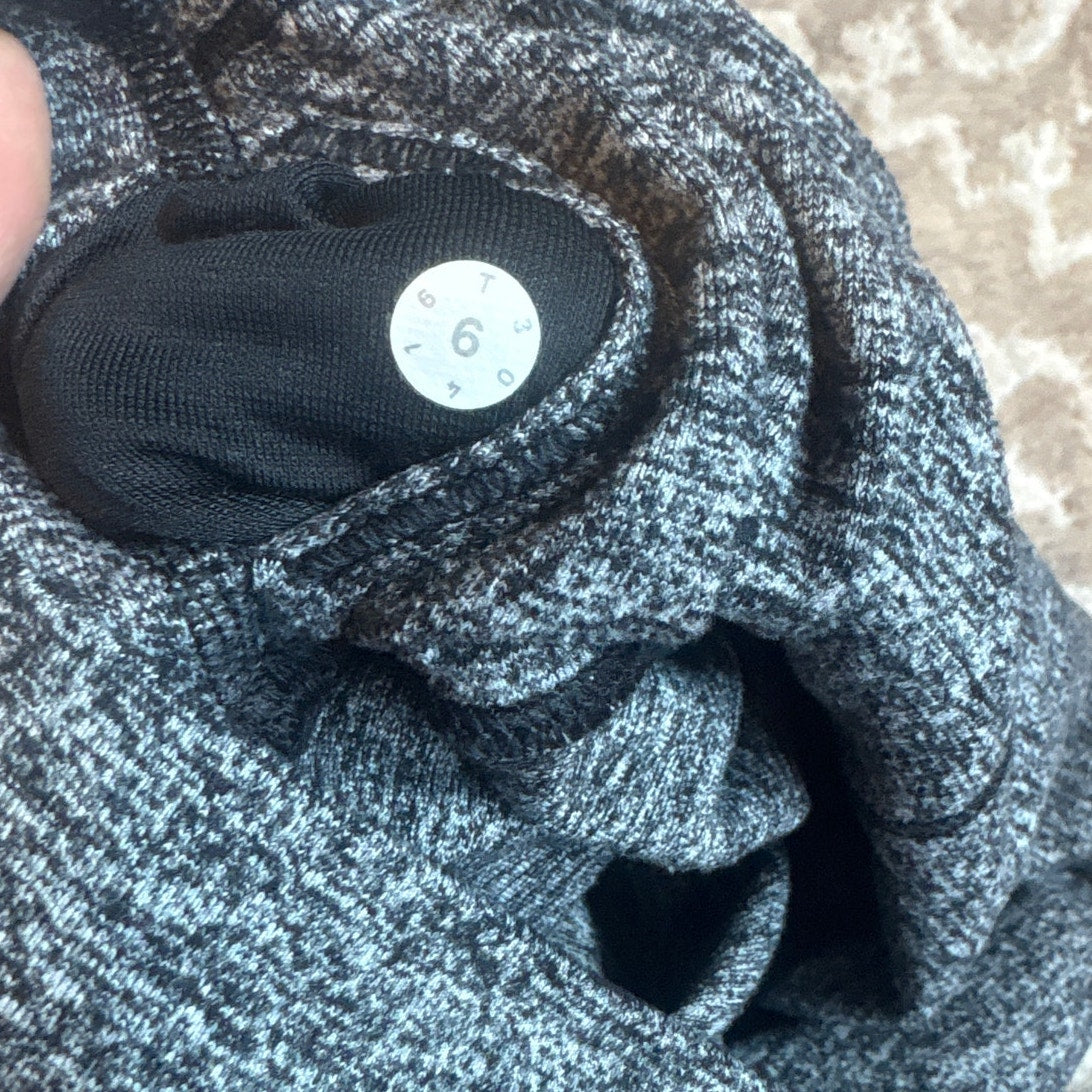 Lululemon heather dark gray high rise full length leggings SIZE 6