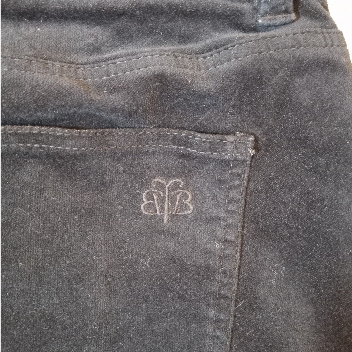 Brooks Brothers black velvet straight slim womens pants SIZE 6