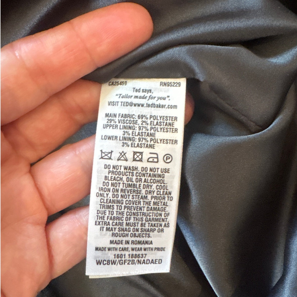 NWOT Ted Baker London black peplum sleeveless midi dress SIZE 2