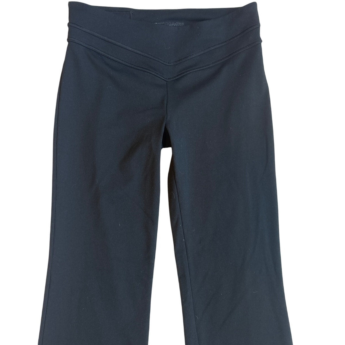 Victoria's Secret black flare leg pull on mid rise leggings SIZE S