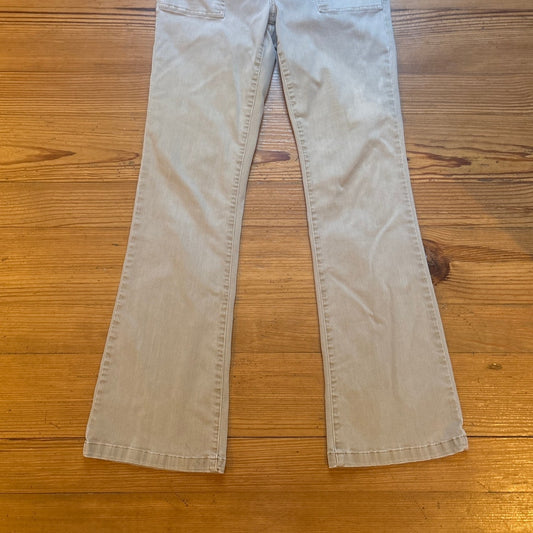 Pistola high waisted khaki flare leg cargo pants SIZE 28