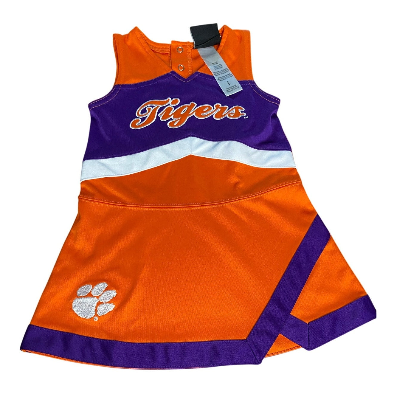 GEN 2 Clemson Tigers orange purple cheer tank uniform SIZE 2T