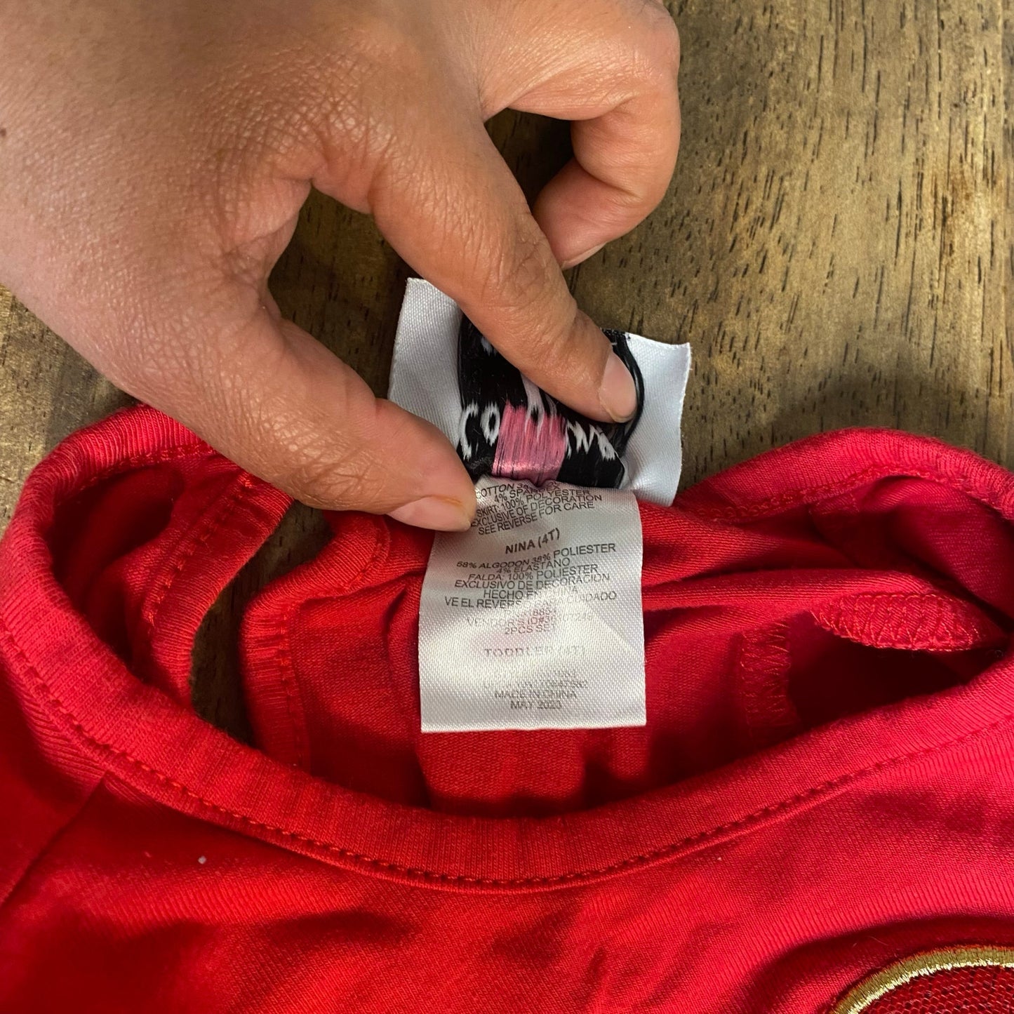 Counting Daisies red Santa I can Explain ruffle tutu long sleeve girls dress 4T