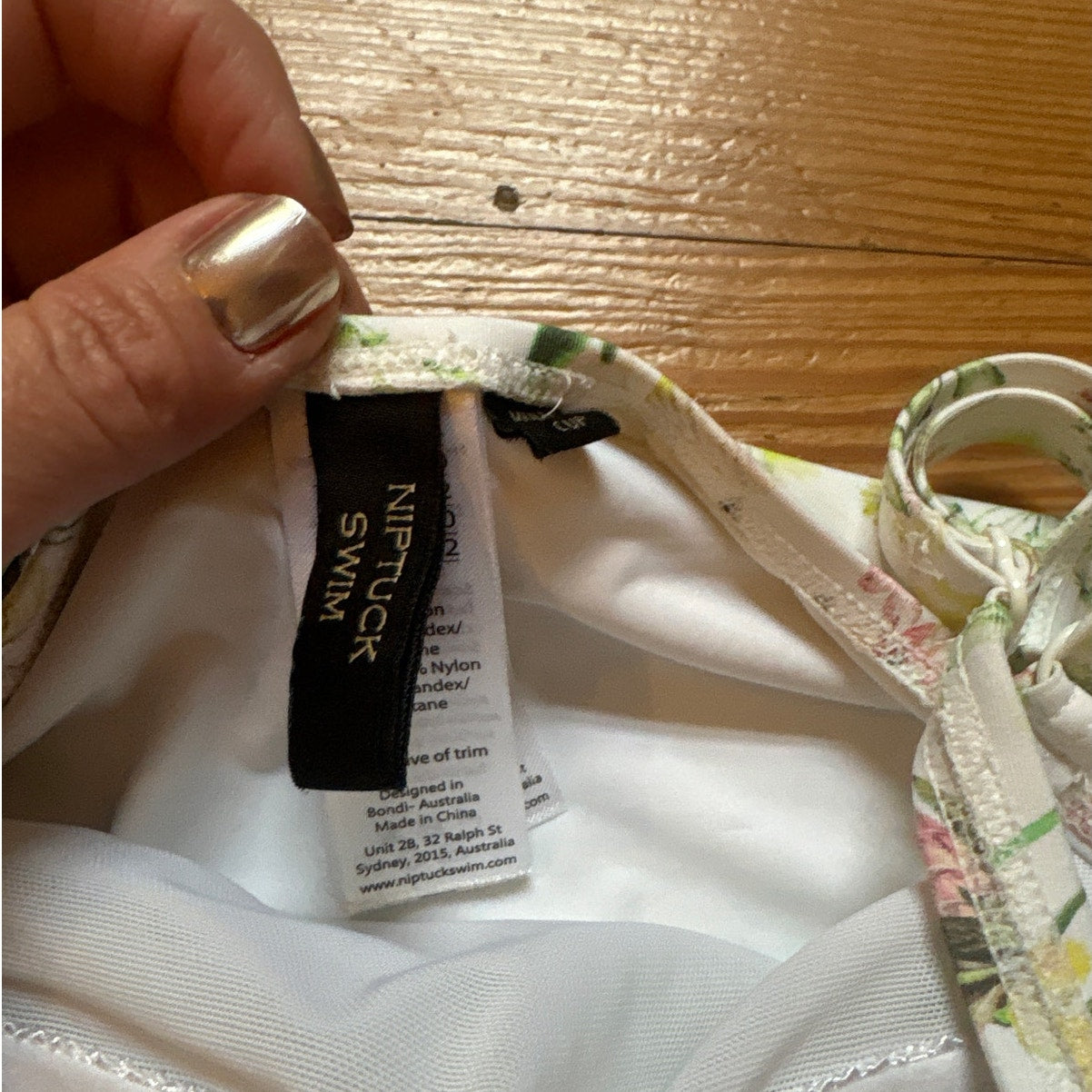 NipTuck Swim white floral bustier full coverage one piece swimsuits SIZE 10