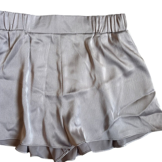 NWT KLd lavender purple satin pull on elastic wasitband shirts SIZE L