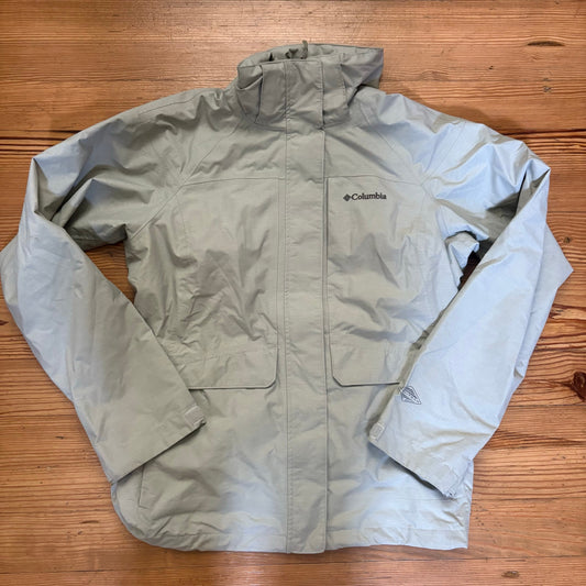 Columbia gray full zip high neck polyester jacket SIZE M