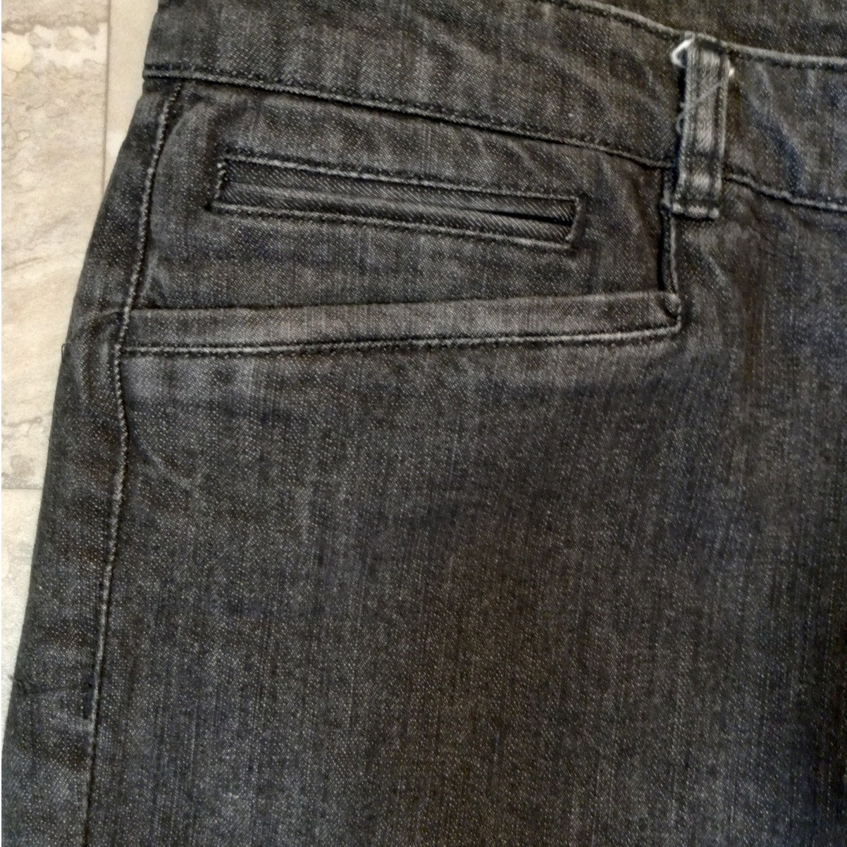 Ralph Lauren black denim mid rise straight leg jeans SIZE 8