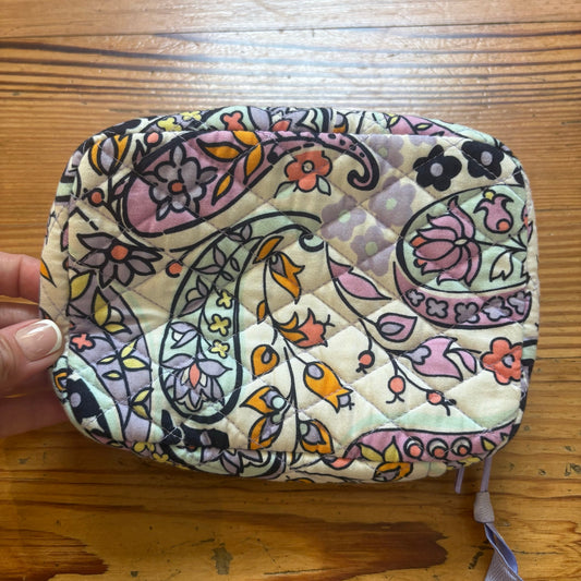 Vera Bradley ivory pink paisley jewelry travel case