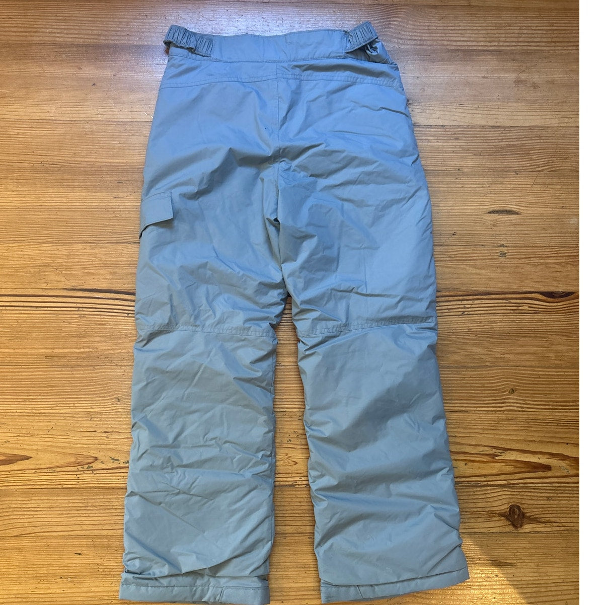 Columbia light gray youth lined snow ski pants SIZE L