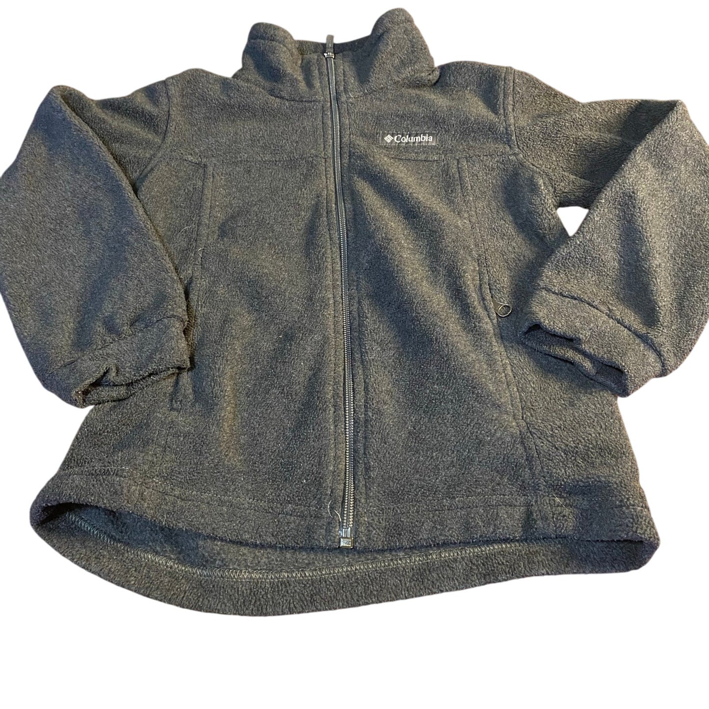 Columbia dark gray full zip boys fleece sweater SIZE XS