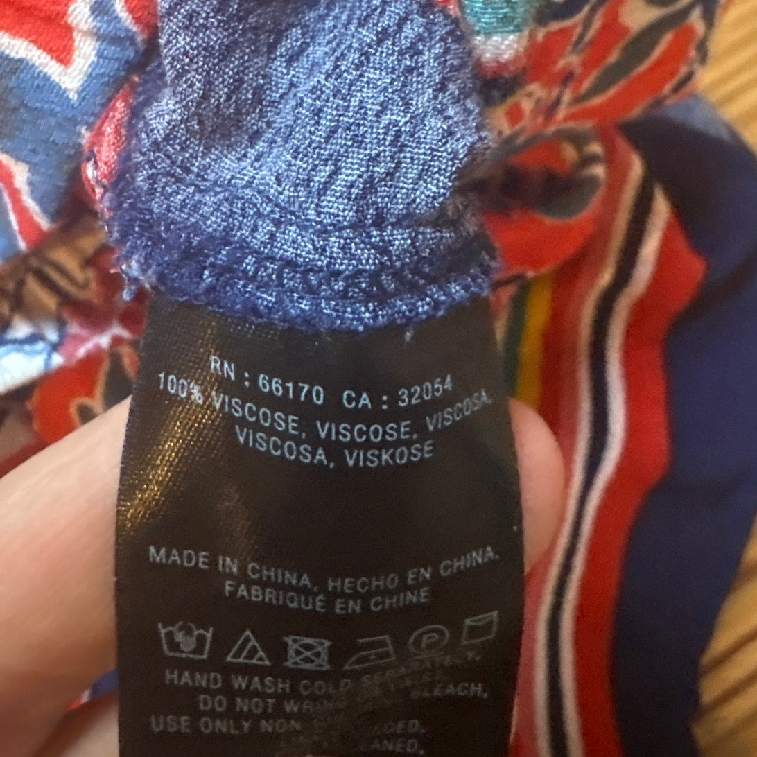 Ett:Twa Anthropologie Wynnewood floral print tie waist pull on shorts SIZE XS