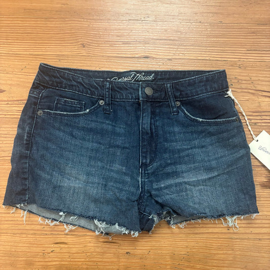 NWT Universal Thread high rise shortie dark wash cutoff jean shorts SIZE 4