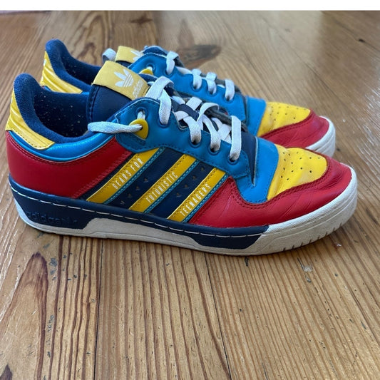 Adidas Rivalry Human Made low top colorful block leather mens sneakers SIZE 8