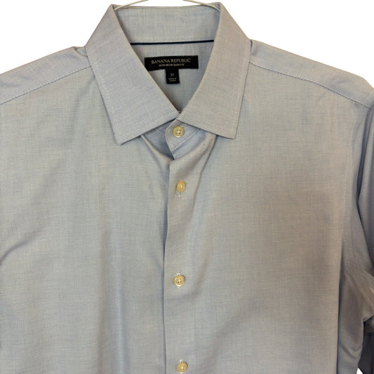 Banana Republic light blue slim fit long sleeve button up mens shirt SIZE M