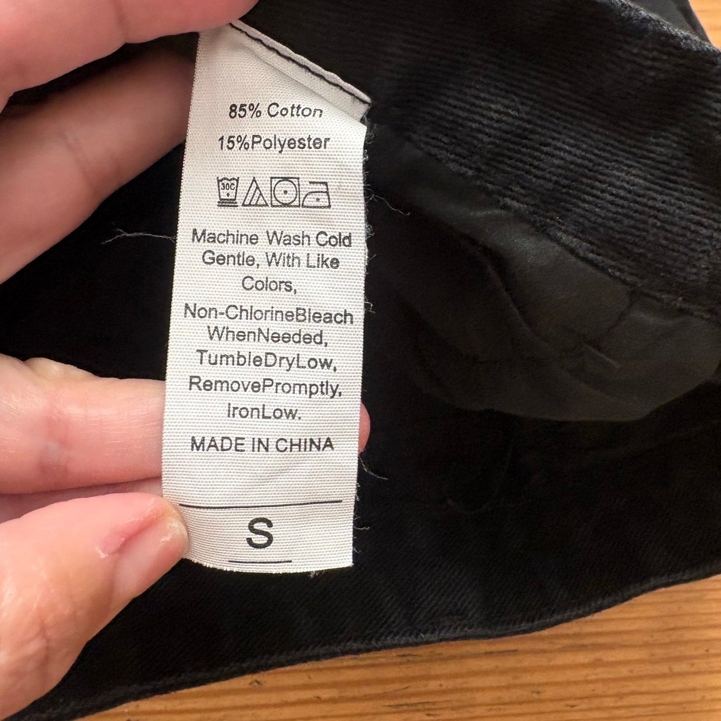 Shein high waisted black dad jean shorts SIZE S