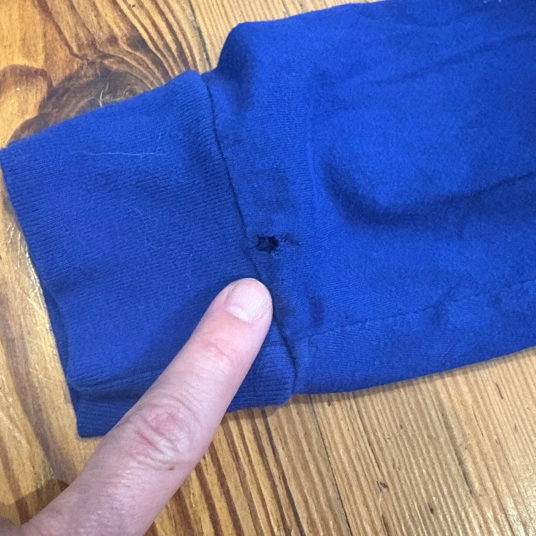Polo Ralph Lauren royal blue bear long sleeve hooded boys shirt SIZE L