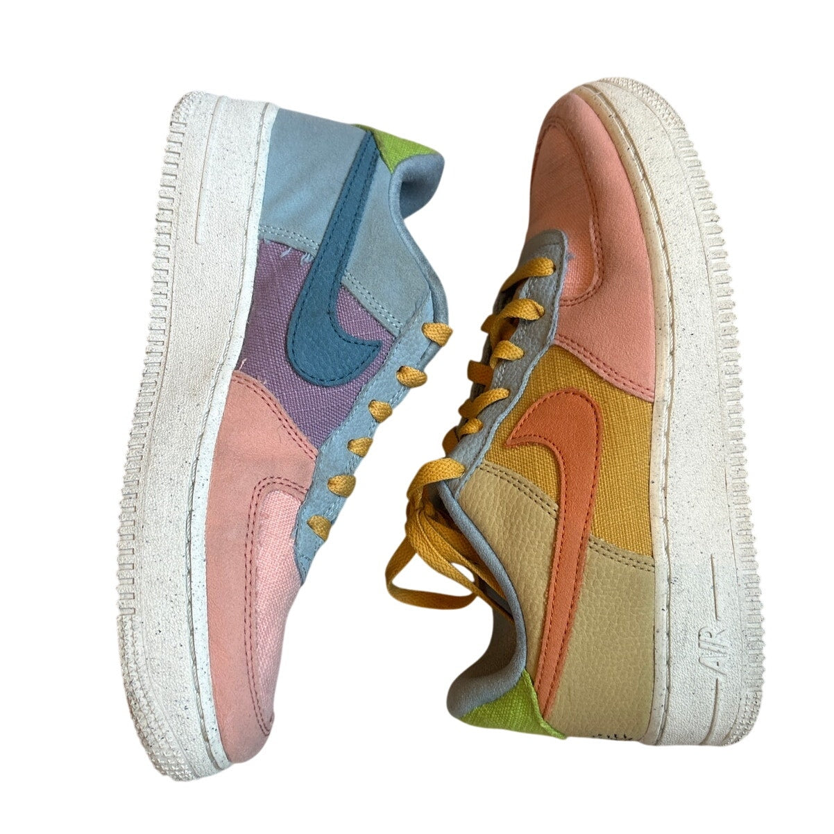 Nike Air Force 1 Low 07' LV8 SunClub pastel multicolor youth sneakers SIZE 6