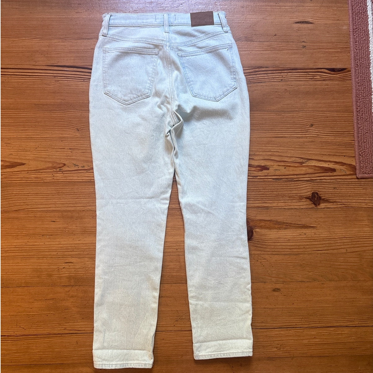 Madewell light wash denim perfect vintage high rise straight leg jeans SIZE 27