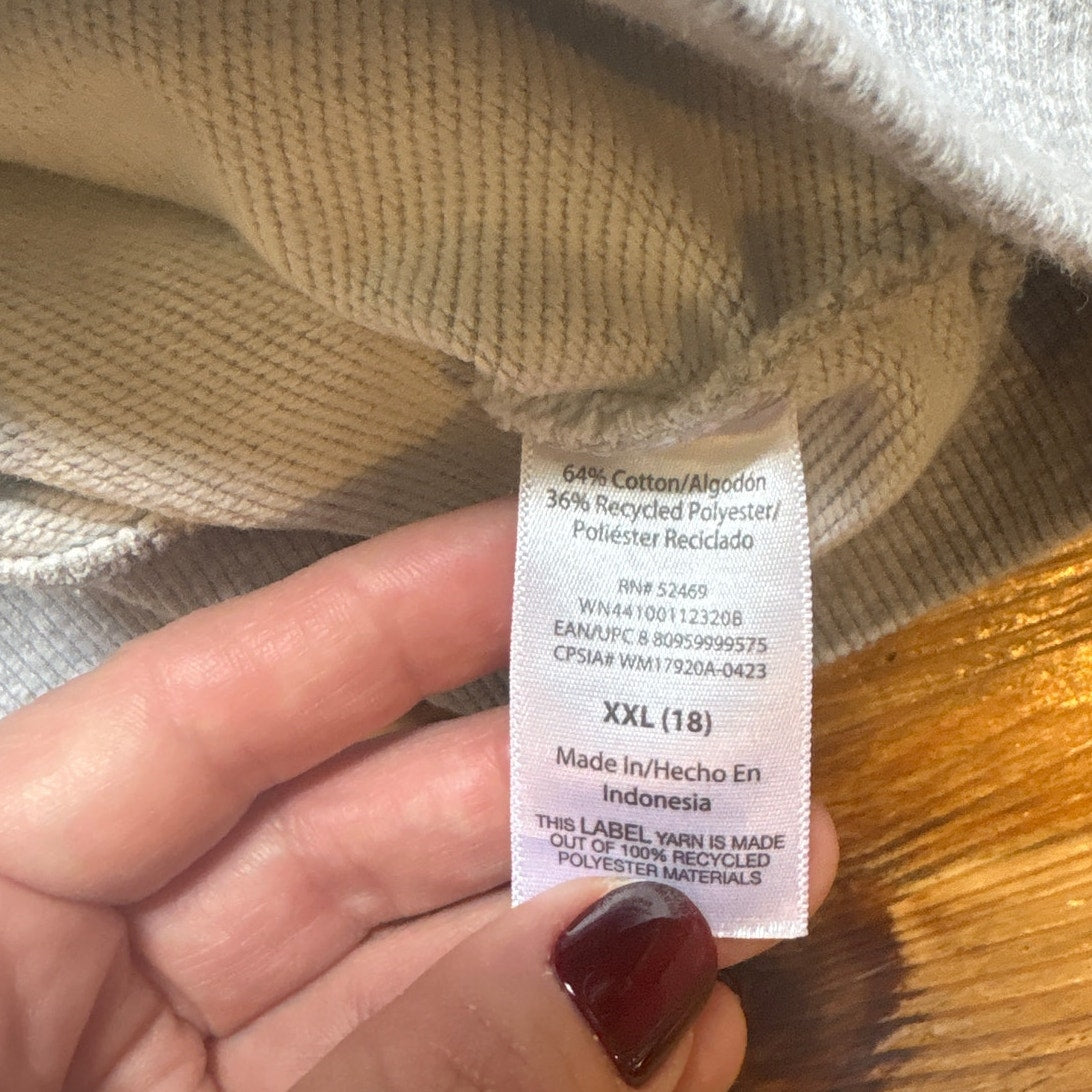 Wild Fable light gray California crew oversized sweater SIZE XXL