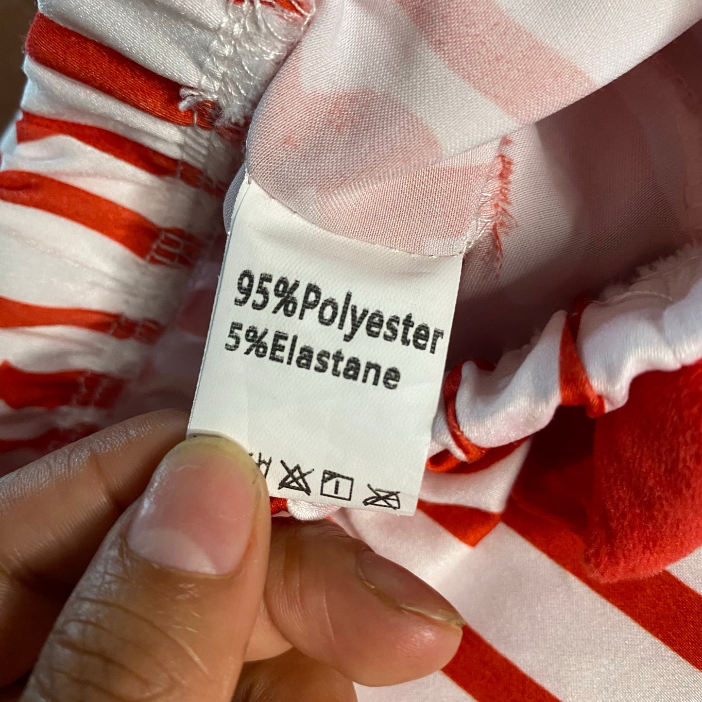 Shein red white striped satin bow drawstring sleep pants SIZE 4T