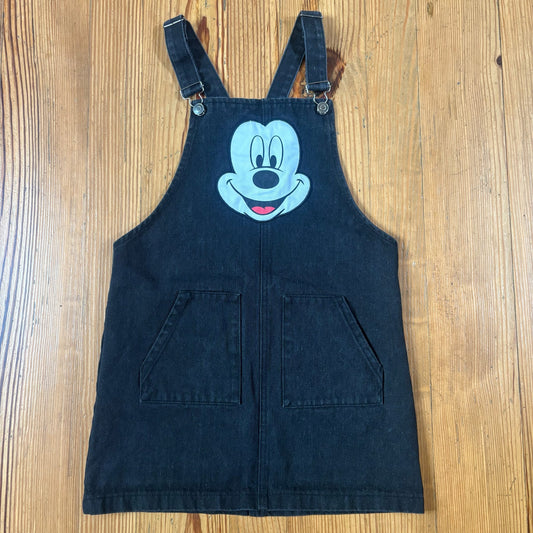 Disney Mickey Mouse black jean overall skirt SIZE 13