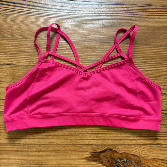 Z by Zella hot pink strappy spot bra top SIZE XL