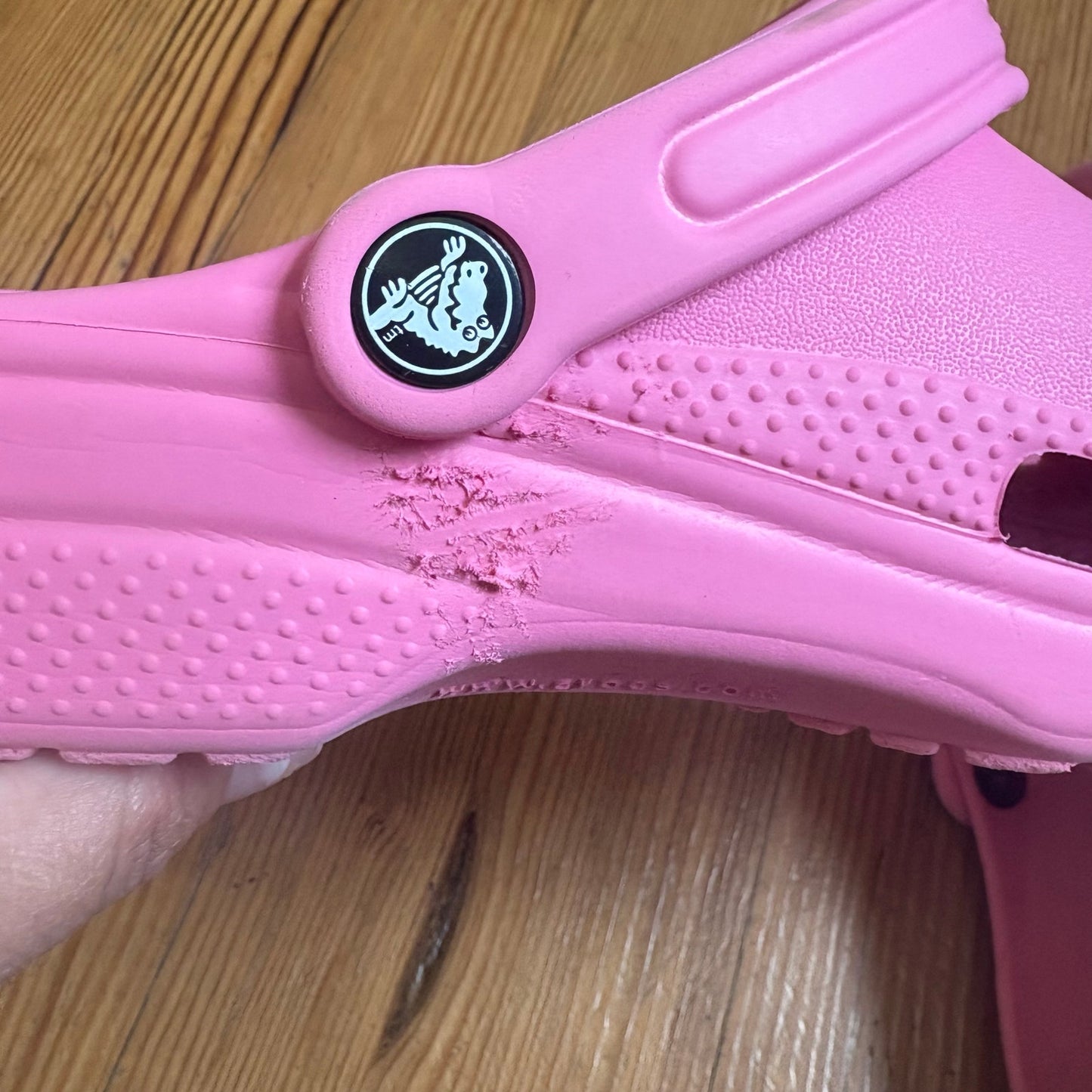 Crocs unisex pink classic slip on clog shoe SIZE M7 W9