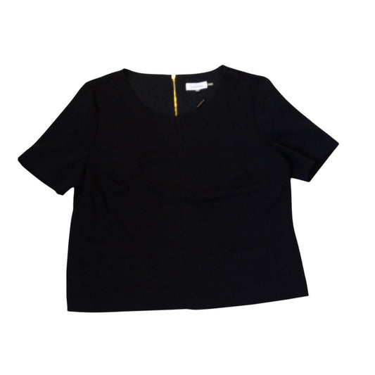 NWT Calvin Klein short sleeve zipper back shirt SIZE XL