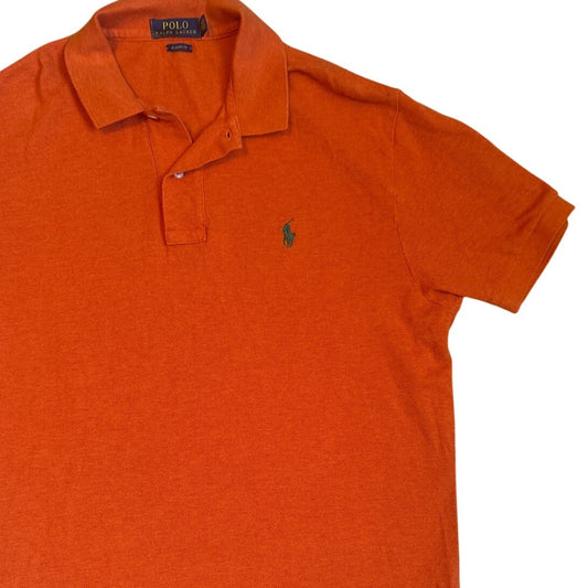 Polo Ralph Lauren orange classic fit cotton short sleeve mens polo shirt SIZE M