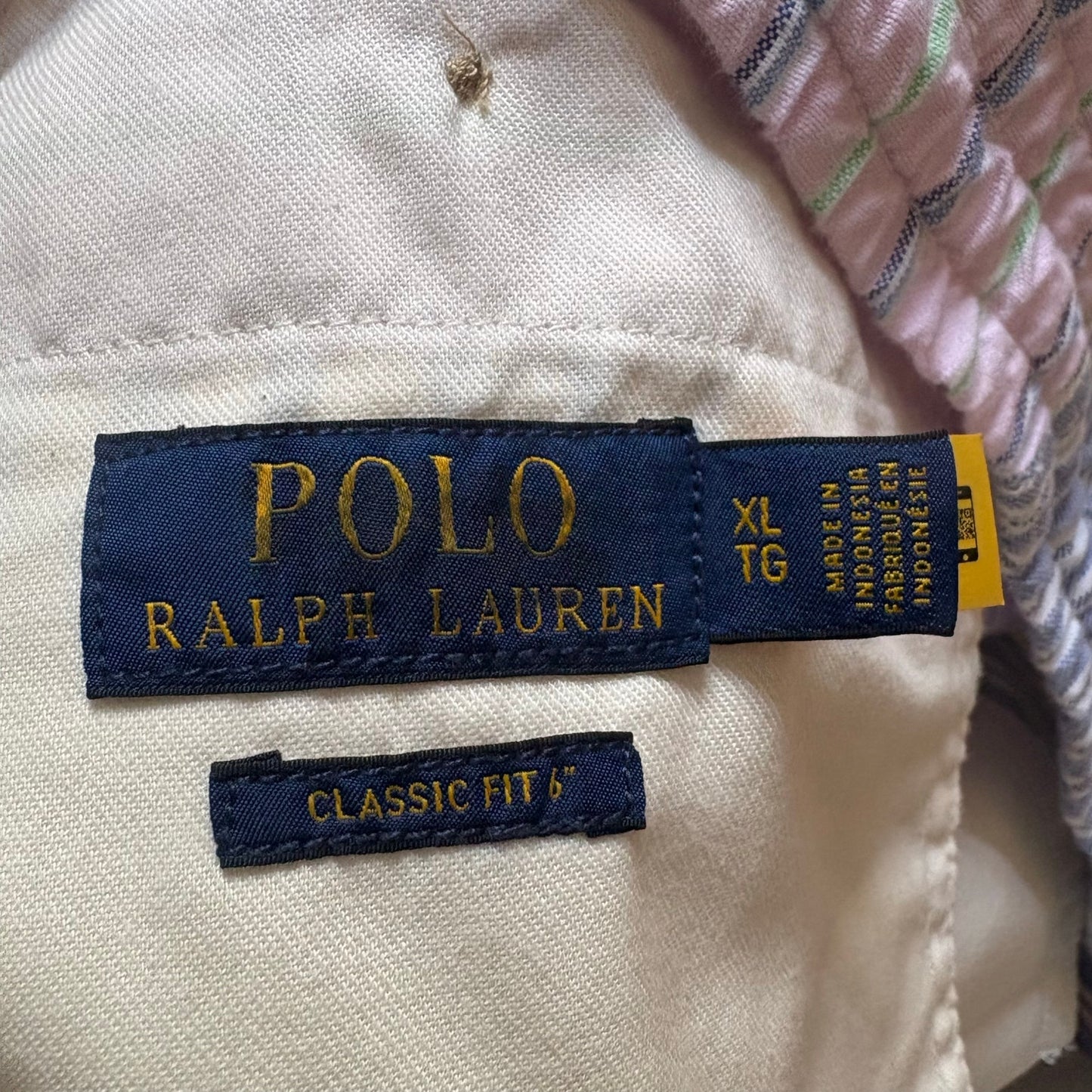 Polo Ralph Lauren pastel striped patchwork drawstring mens shorts SIZE XL