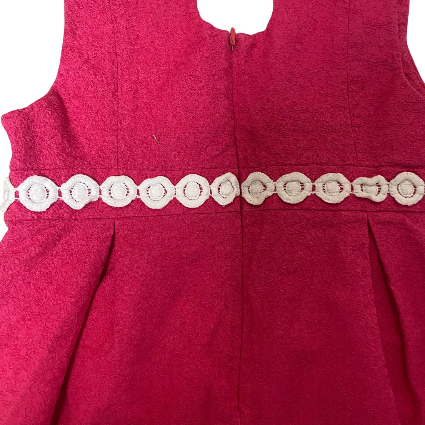 Lilly Pulitzer hot pink white circular tank girls dress SIZE 12