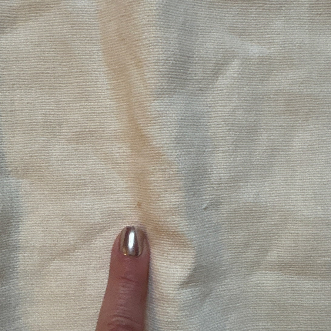 Ralph Lauren off white linen blend leather accent sleeveless midi dress SIZE 6